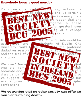 Winners of Best New Society in DCU and Best New Society in Ireland