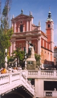 Triple Bridge And Church