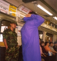 Raincoat Salesman