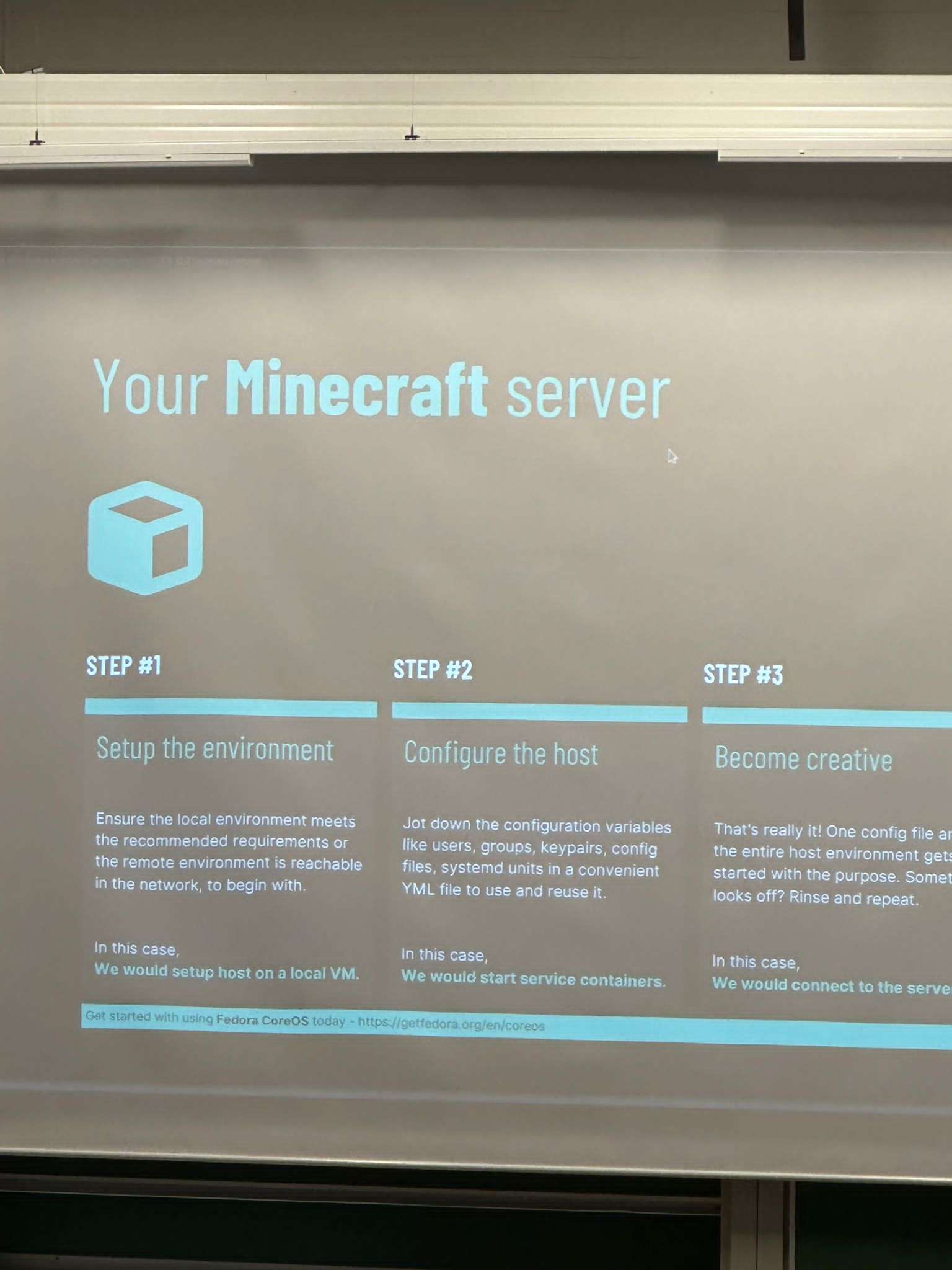 How to set up a minecraft server slide