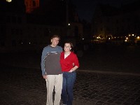 Andy and Frances in the centre of Freising