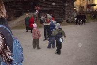 These kids stood motionless for ages listening to this guy play the accordion.