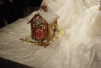 A gingerbread house.  Aoife wants one of these to live in. 