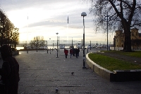 On the way to the ferry.