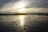 Sunrise on the Oslofjord.