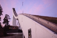 The top half of the olympic ski jump at Holmenkollen.