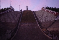 A view from the bottom of the jump.