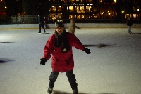 Tom demonstrates balance.