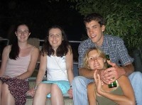 Aoife, Rachael, Simon and Tina at the Wunderbar