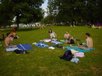 At the Freibad (in the sun!!!)