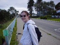 Aoife on her bike