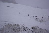 ski-ing behind our apartment