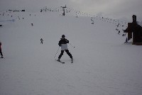 Aoife, Nico and Rachael on their way down