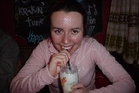 Rachael getting drunk on her birthday