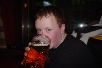 Barry getting drunk on Rachael's birthday