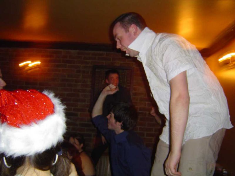 John AKA Elvis surfing on the table!!